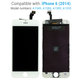 Οθόνη για iPhone 6, White, Αφής με πλαίσιο, Refurbished