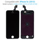 Οθόνη για iPhone 5C, Black, Αφής με πλαίσιο