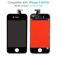 Οθόνη για iPhone 4, Black, Αφής με πλαίσιο
