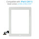 Οθόνη αφής για iPad 2, Λευκό, White