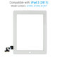 Αφής για iPad 2, White