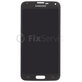 Οθόνη με οθόνη αφής για Samsung S5 Mini, G800F, GH97-16147A, Charcoal Black, Service Pack