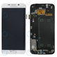 Συγκρότημα οθόνης για Samsung S6 Edge, G925F, GH97-17162B, GH97-17317B, GH97-17334B, White Pearl, Service Pack