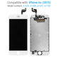 Οθόνη για iPhone 6S, White, Αφής με πλαίσιο, Refurbished