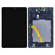 LCD Display Assembly για Samsung Tab A | 10.5 | T590 | T595 | GH97-22197A | Black | Service Pack