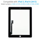 Αφής με κουμπί Home για iPad 3, iPad 4, Black