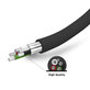 Φορτιστής Αυτοκινήτου 2x USB + Καλώδιο USB / USB-C | Μαύρος | SBS