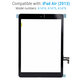 Οθόνη αφής με Home Button για iPad Air, Μαύρο, Black