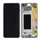 Συγκρότημα οθόνης για Samsung S10, G973F, GH82-18850A, GH82-18835A, GH82-18860A, Prism Black, Service Pack