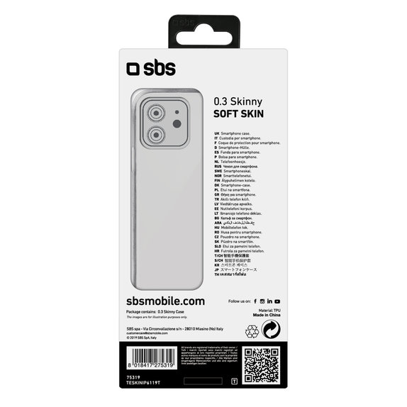 Θήκη Skinny για iPhone 11 | Transparent | SBS