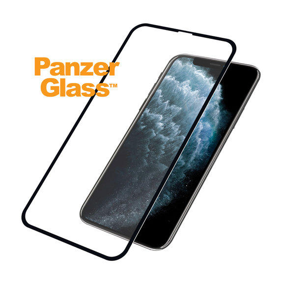 Σκληρυμένο γυαλί για iPhone X, XS, 11 Pro, Case Friendly, Μαύρο, Black, PanzerGlass