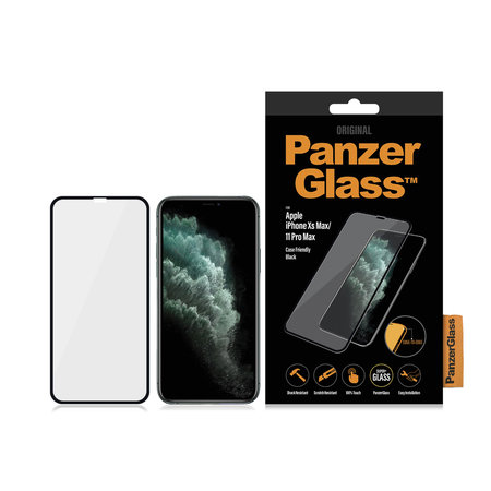 Θήκη Tempered Glass Case Friendly για iPhone XS Max & 11 Pro Max | Μαύρο | Black | PanzerGlass