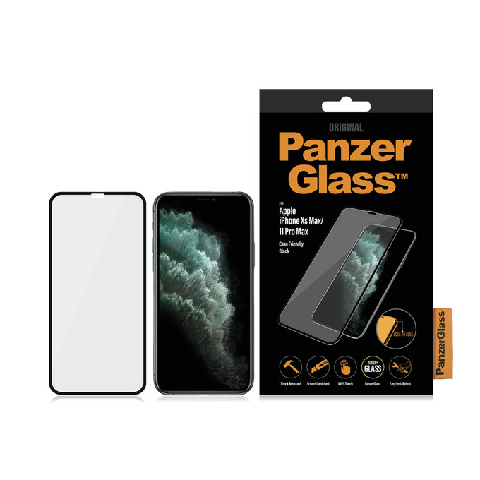 Θήκη Tempered Glass Case Friendly για iPhone XS Max & 11 Pro Max | Μαύρο | Black | PanzerGlass