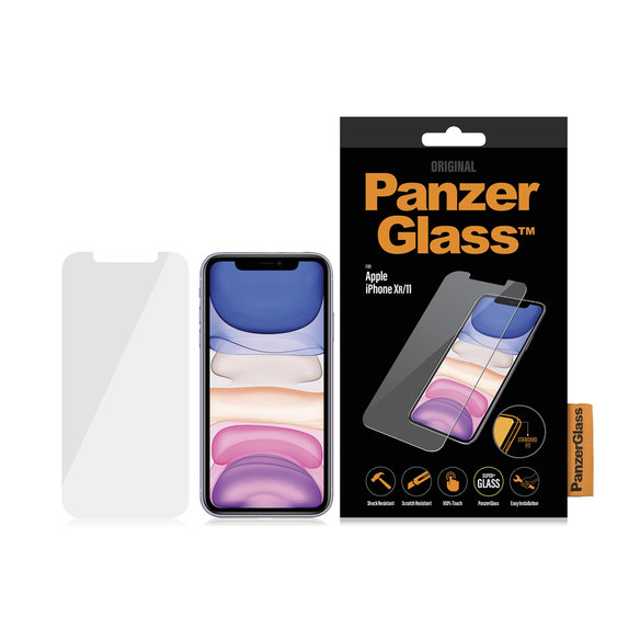 Σκληρυμένο γυαλί για iPhone XR, 11, Standard Fit, Transparent, PanzerGlass