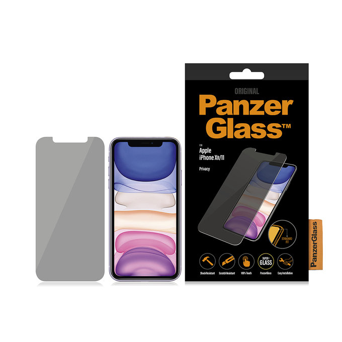 Θήκη Tempered Glass Privacy Standard Fit για iPhone XR & 11 | Transparent | PanzerGlass
