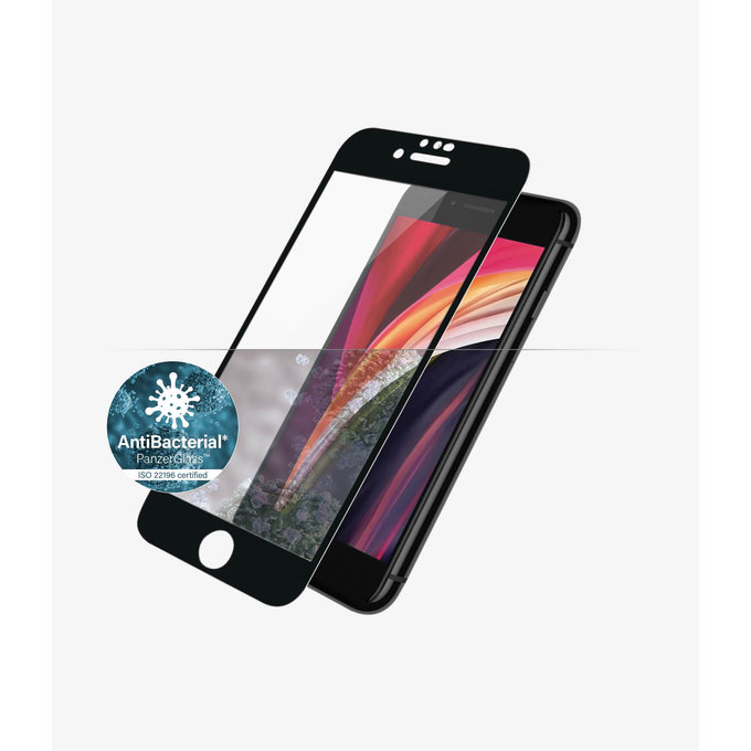 Θήκη Tempered Glass Case Friendly AB για iPhone 6, 6s, 7, 8, SE 2020 & SE 2022 | Μαύρο | Black | PanzerGlass