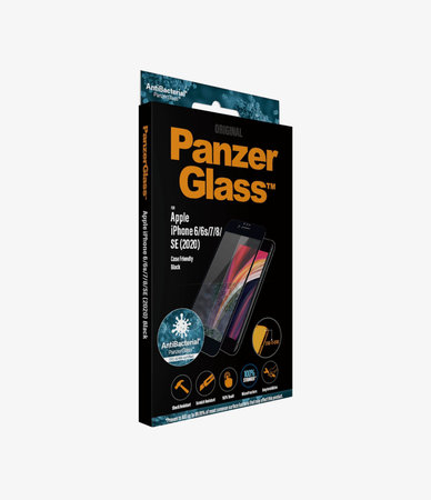 Θήκη Tempered Glass Case Friendly AB για iPhone 6, 6s, 7, 8, SE 2020 & SE 2022 | Μαύρο | Black | PanzerGlass