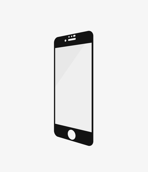 Σκληρυμένο γυαλί για iPhone 6, 6s, 7, 8, SE 2020, SE 2022, Case Friendly AB, Μαύρο, Black, PanzerGlass