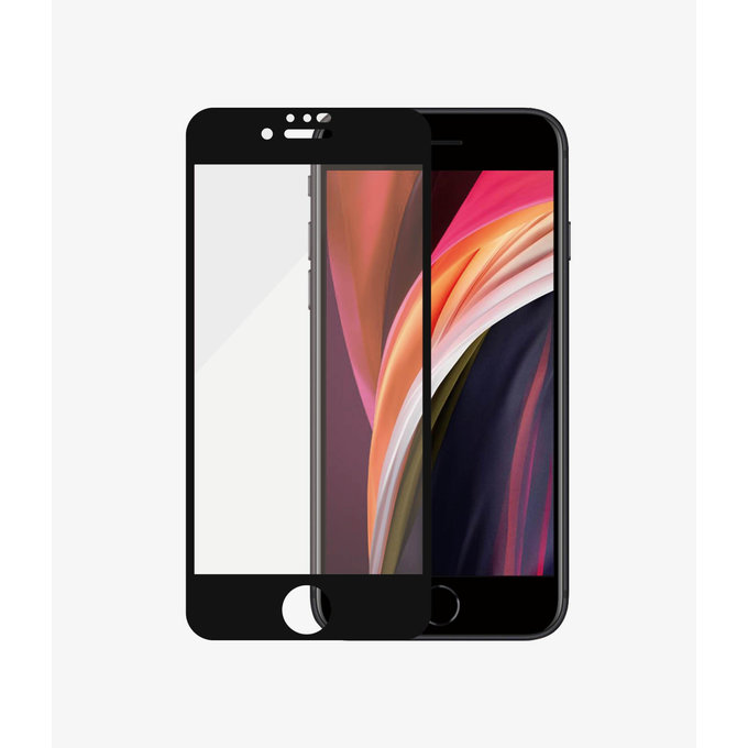 Θήκη Tempered Glass Case Friendly AB για iPhone 6, 6s, 7, 8, SE 2020 & SE 2022 | Μαύρο | Black | PanzerGlass
