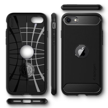 Θήκη Rugged Armor για iPhone SE 2020 & SE 2022 | Μαύρο | Black | Spigen