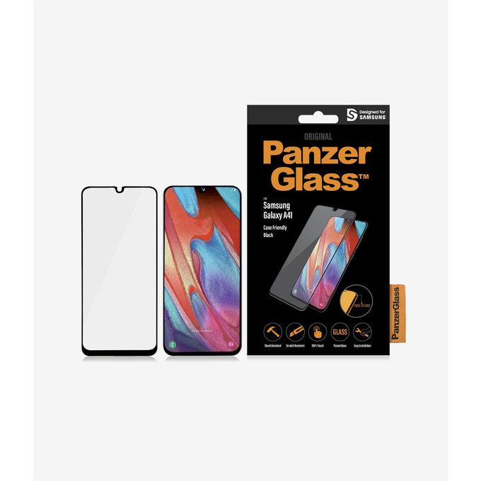Θήκη Tempered Glass Case Friendly για Samsung A41 | Μαύρο | Black | PanzerGlass