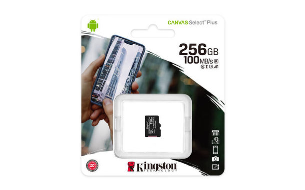 Κάρτα Μνήμης MicroSDXC Canvas Select Plus 256 GB | Kingston