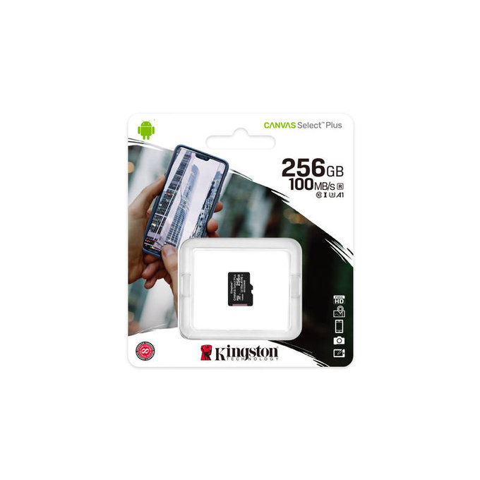Κάρτα Μνήμης MicroSDXC Canvas Select Plus 256 GB | Kingston