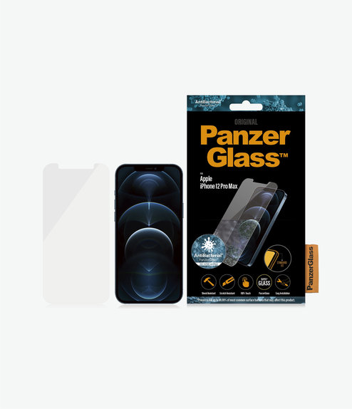 Σκληρυμένο γυαλί για iPhone 12 Pro Max, Standard Fit AB, Transparent, PanzerGlass