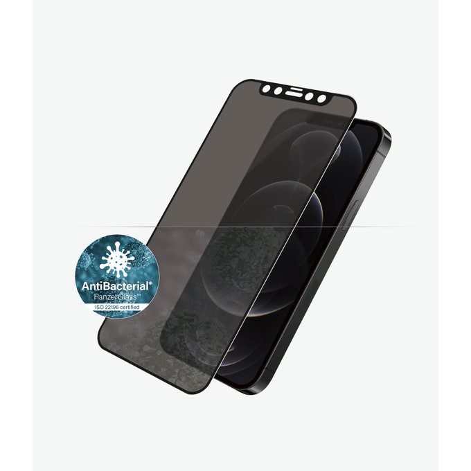 Θήκη Tempered Glass Privacy Case Friendly AB για iPhone 12 & 12 Pro | Μαύρο | Black | PanzerGlass