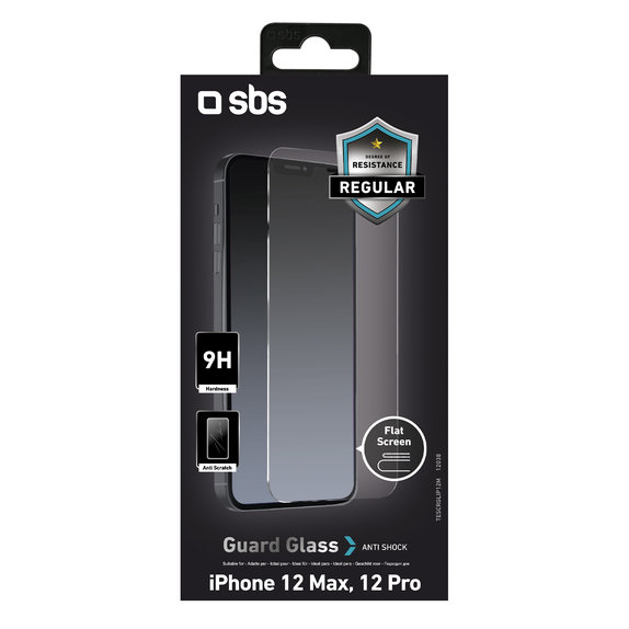 Σκληρυμένο γυαλί για iPhone 12, 12 Pro, Transparent, SBS