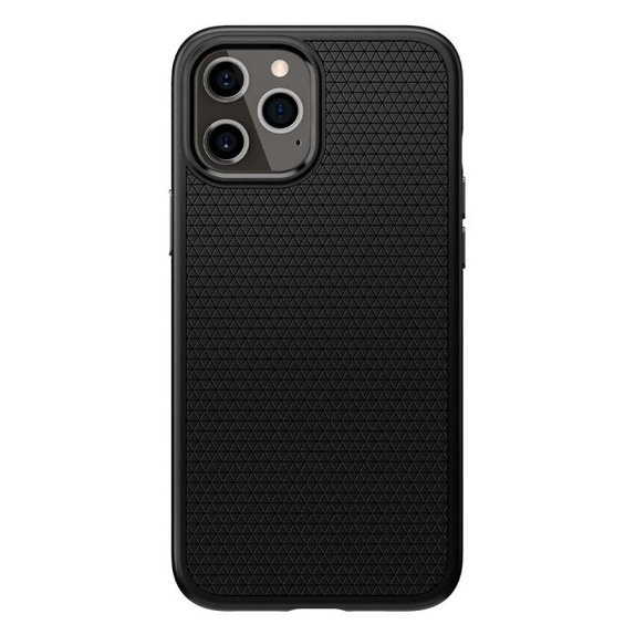 Θήκη Liquid Air για iPhone 12 & 12 Pro | Μαύρο | Black | Spigen