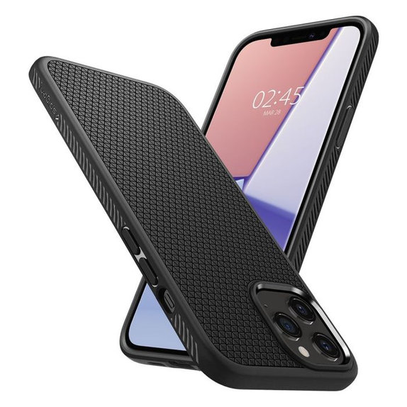 Θήκη Liquid Air για iPhone 12 & 12 Pro | Μαύρο | Black | Spigen