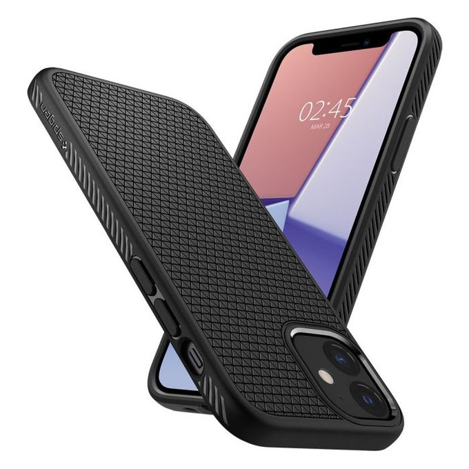 Θήκη Liquid Air για iPhone 12 mini | Μαύρο | Black | Spigen