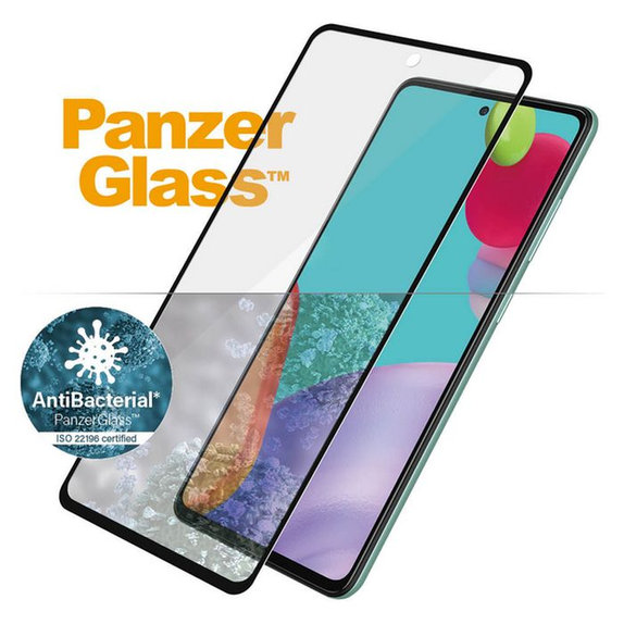 Σκληρυμένο γυαλί για Samsung A52, A52 5G, A52s, A53 5G, Case Friendly AB, Μαύρο, Black, PanzerGlass