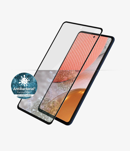 Σκληρυμένο γυαλί για Samsung A72, Case Friendly AB, Μαύρο, Black, PanzerGlass