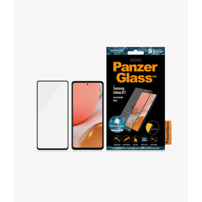 Θήκη Tempered Glass Case Friendly AB για Samsung A72 | Μαύρο | Black | PanzerGlass