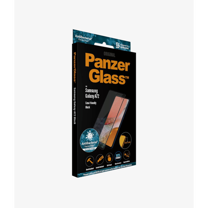 Θήκη Tempered Glass Case Friendly AB για Samsung A72 | Μαύρο | Black | PanzerGlass