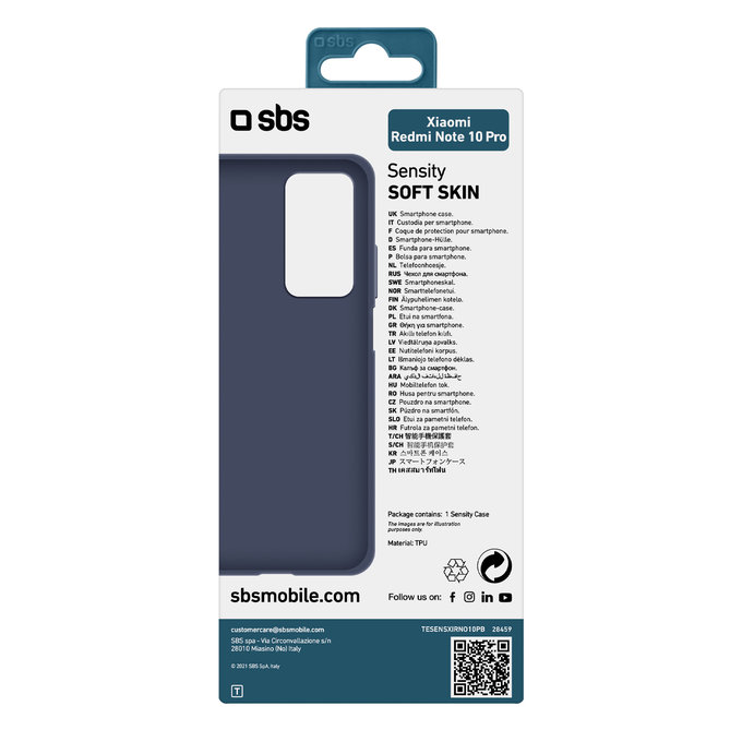 Θήκη Sensity για Xiaomi Redmi Note 10 Pro | Μπλε | Blue | SBS
