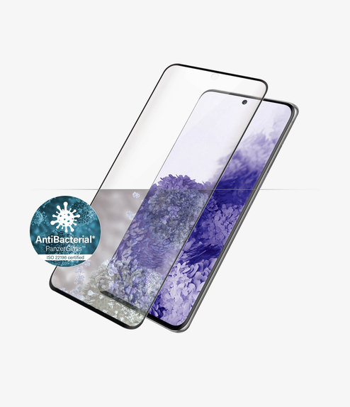 Σκληρυμένο γυαλί για Samsung S21 Ultra, Fingerprint komp., Case Friendly AB, Μαύρο, Black, PanzerGlass