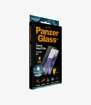 Θήκη Tempered Glass Case Friendly AB για Samsung S21 Ultra, Fingerprint komp. | Μαύρο | Black | PanzerGlass