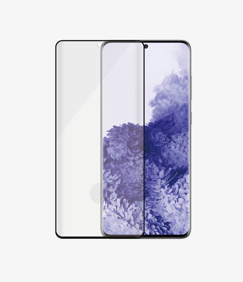 Σκληρυμένο γυαλί για Samsung S21 Ultra, Fingerprint komp., Case Friendly AB, Μαύρο, Black, PanzerGlass