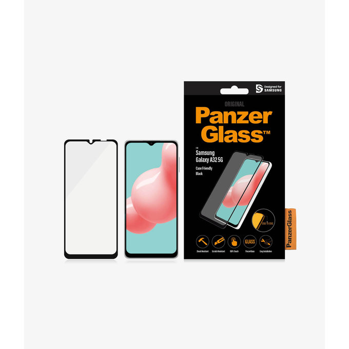 Θήκη Tempered Glass Case Friendly για Samsung A32 5G | Μαύρο | Black | PanzerGlass