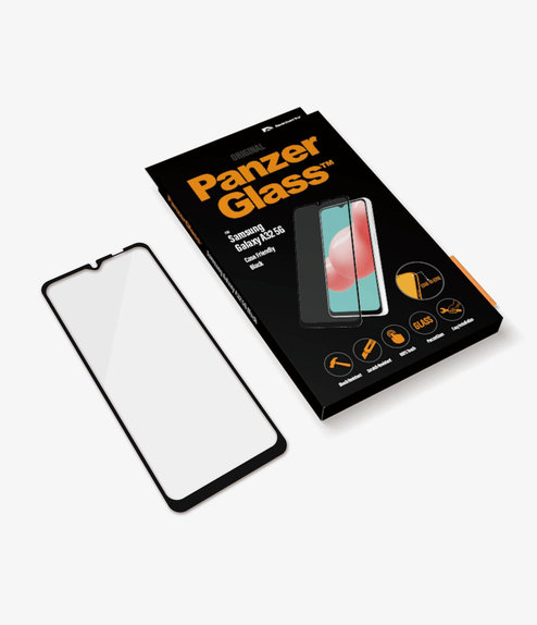 Σκληρυμένο γυαλί για Samsung A32 5G, Case Friendly, Μαύρο, Black, PanzerGlass