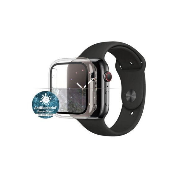 Προστατευτικό Γυαλί για Apple Watch 4, 5, 6, SE (1st gen), SE (2nd gen) 44mm, Full Body AB, Transparent, PanzerGlass