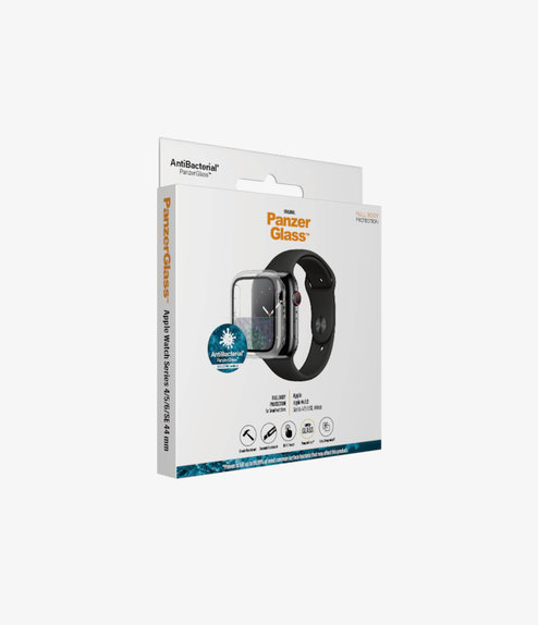 Προστατευτικό Γυαλί για Apple Watch 4, 5, 6, SE (1st gen), SE (2nd gen) 44mm, Full Body AB, Transparent, PanzerGlass