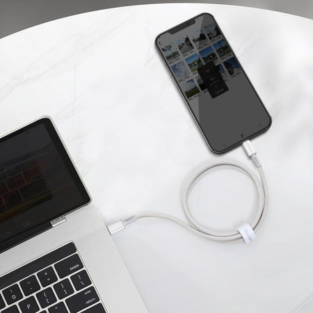 Καλώδιο Lightning / USB-C (1m) | Λευκό | White | Baseus