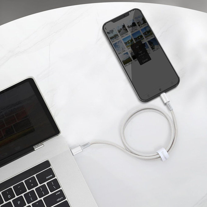 Καλώδιο Lightning / USB-C (1m) | Λευκό | White | Baseus