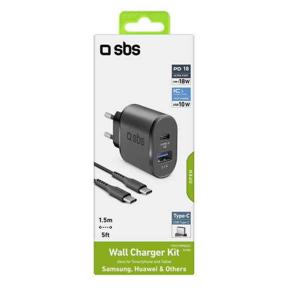 Αντάπτορας Φόρτισης USB-C 20W, Λευκό | White | SBS