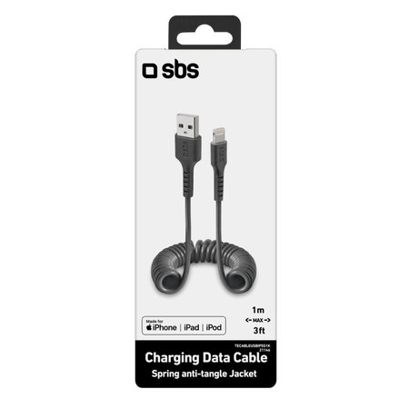 Καλώδιο Lightning / USB (1m) | Μαύρο | Black | SBS
