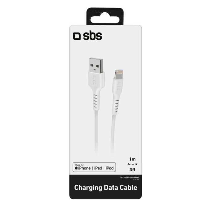 Καλώδιο Lightning / USB (1m) | Λευκό | White | SBS